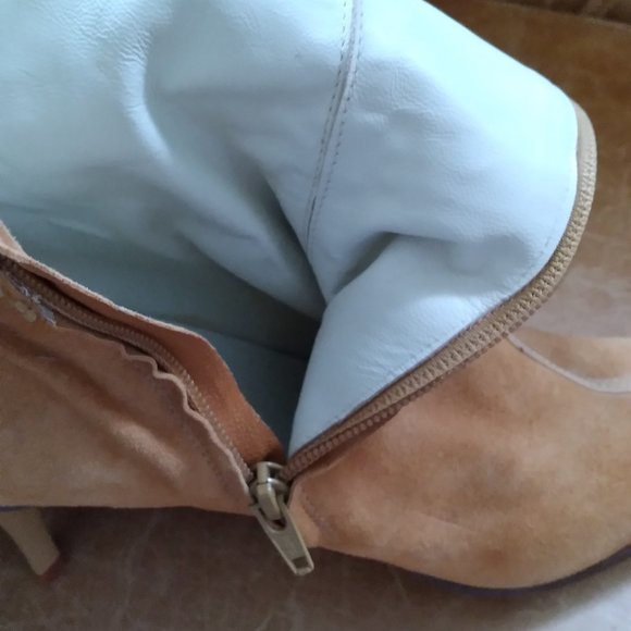 BCBGMAXAZRIA Tan Suede Boots - Picture 9 of 14